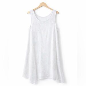 Elle White Embroidered Bridal Dress